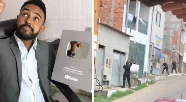 Youtube é preso após confronto com a polícia e usar família como escudo na Bahia.